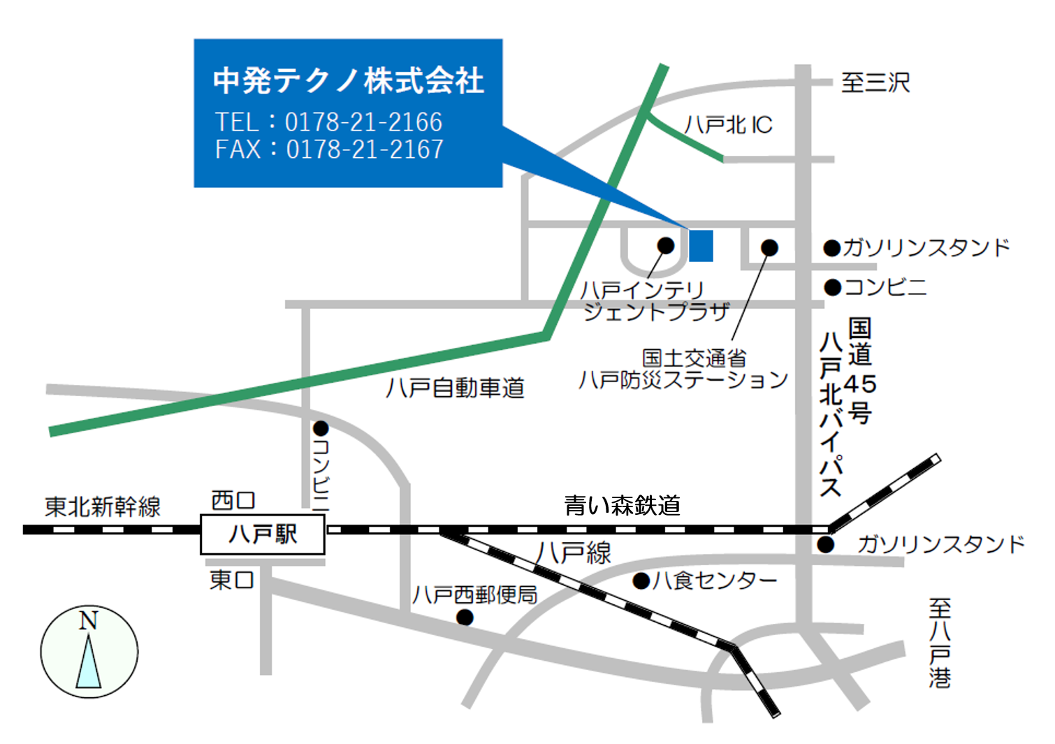 中発テクノ株式会社周辺の地図